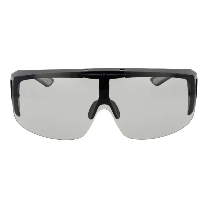 FILA Unisex akiniai nuo saulės SFI126-99U28F Shield stiliaus juodas rėmas, dūminiai lęšiai, UV400