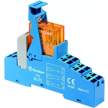 Finder FIN 48.P5.8 230V - Tarpinė relė - Push-In 2 perjungimo kontaktai 230 V AC