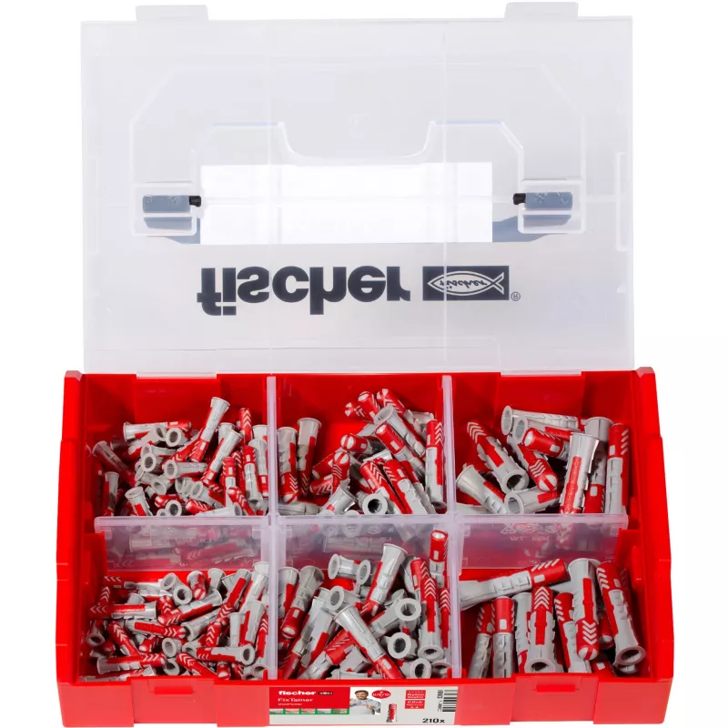 Fischer 536161 Sraigtinis inkaras / Sieninis kaištis DUOPOWER 6 x 30 mm, 210 vnt.