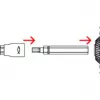 Fischer 558881 FAFS reguliavimo varžtas 5 mm x 100 mm T-profilio plieninis cinkuotas Torx T25 įleidžiama galvutė (100 vnt. pakuotė)