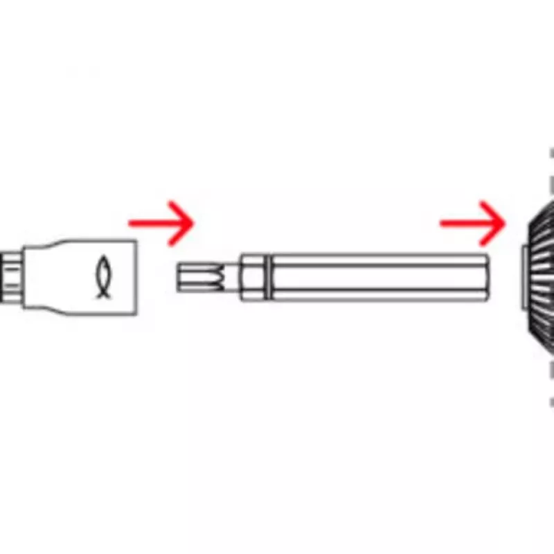 Fischer 558881 FAFS reguliavimo varžtas 5 mm x 100 mm T-profilio plieninis cinkuotas Torx T25 įleidžiama galvutė (100 vnt. pakuotė)