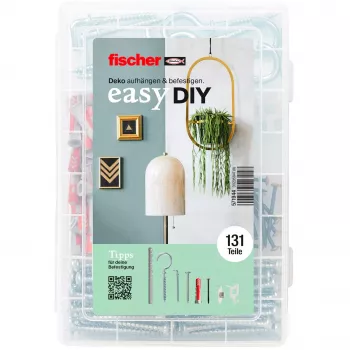 fischer 571944 DUOPOWER & DUOTEC sieninių kaiščių ir inkarų rinkinys, 115 dalių