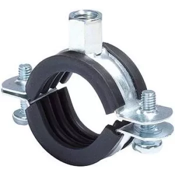 Fischer 91489 FRS vamzdžių spaustukas 74-78 mm M8/M10 su EPDM garso izoliacija, cinkuotas plienas, 25 vnt. pakuotė
