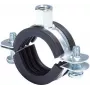 Fischer 91489 FRS vamzdžių spaustukas 74-78 mm M8/M10 su EPDM garso izoliacija, cinkuotas plienas, 25 vnt. pakuotė