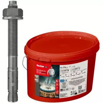 FISCHER Bolt Anchor FAZ II Plus 12/20 R – Nerūdijantis plienas A4, 80 vnt. kibiras