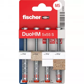 Fischer DuoHM 5x55 S PH TX tuščiavidurių sienų inkarų rinkinys, 4 vnt. 572915