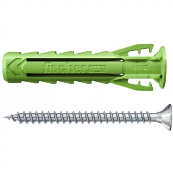 Fischer DUOPOWER varžtų ir kaiščių rinkinys 100 vnt. - 6x30/8x40/10x50 mm - PZ2 - Žalia