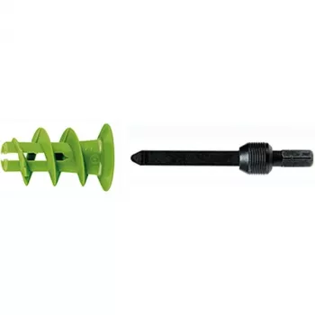 FISCHER GK GREEN savisriegis gipso kartono inkaras, žalias, 90 vnt. pakuotė