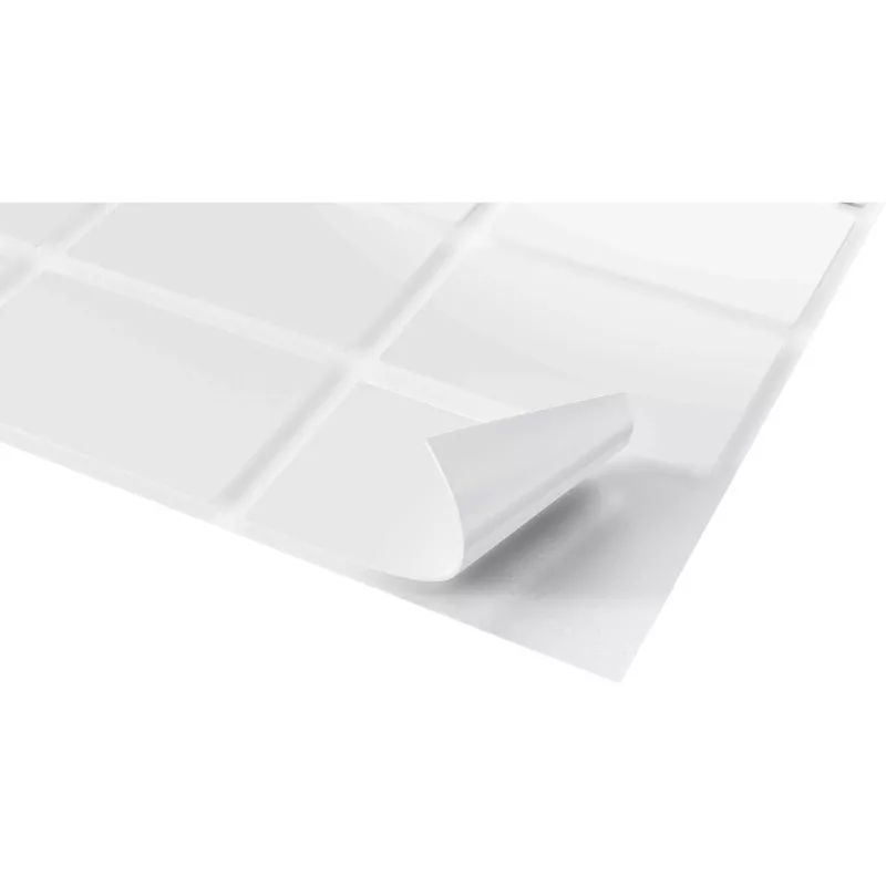 FISCHER GOW tvirtinimo juostelės, 20 vnt., baltos, 22 x 36 mm, lipnios