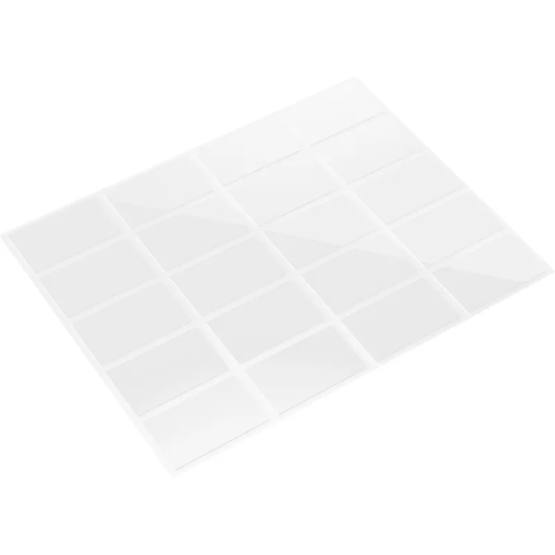 FISCHER GOW tvirtinimo juostelės, 20 vnt., baltos, 22 x 36 mm, lipnios
