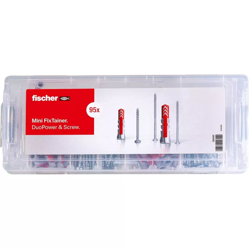 fischer Mini FixTainer - DuoPower kaiščių ir varžtų rinkinys Ø 4,5/5/6/8 mm 30/40/50/60 (560097)