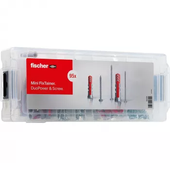 fischer Mini FixTainer - DuoPower kaiščių ir varžtų rinkinys Ø 4,5/5/6/8 mm 30/40/50/60 (560097)