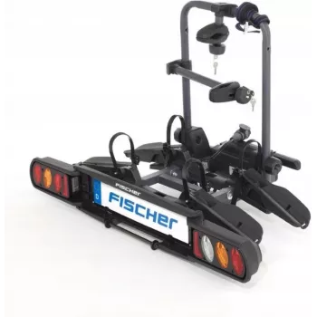 Fischer ProlineEvo 2 dviračių bagažinės laikiklis 2 dviračiams, 60 kg, sulankstomas, LED apšvietimas