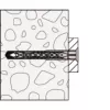 Fischer SXRL 8x100 T ilgo koto rėmo tvirtinimo inkaras, cinkuotas, 50 vienetų pakuotė 540115
