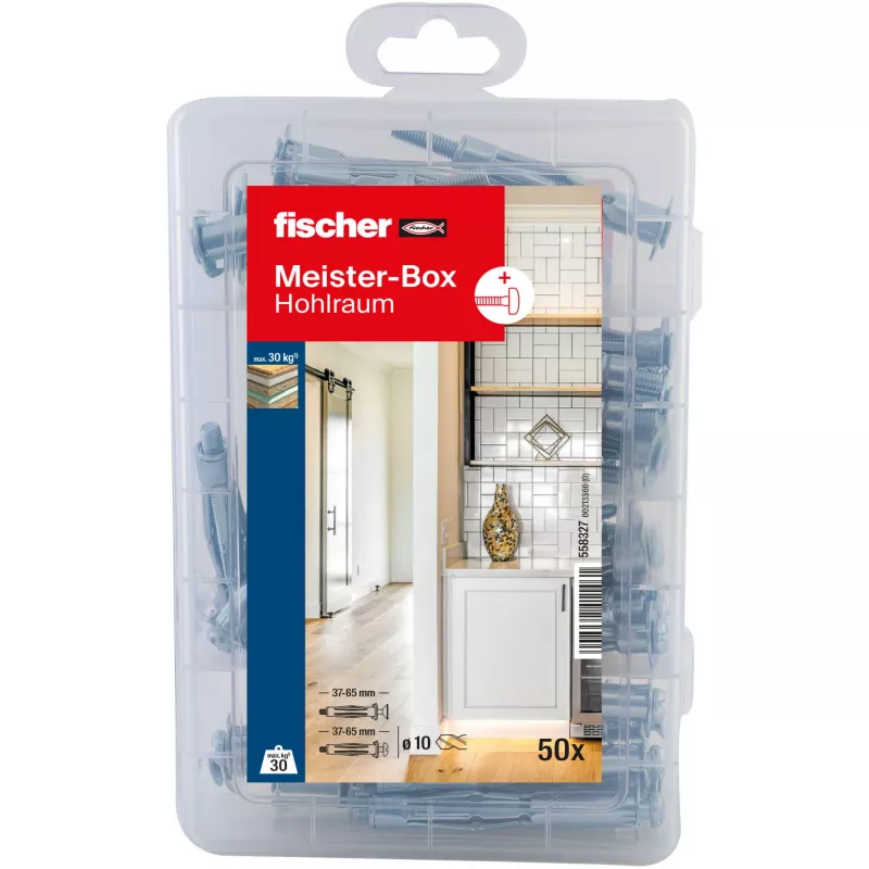 fischer universalus tvirtinimo rinkinys DUOPOWER 100 dalių rinkinys (50 kaiščiai, 50 varžtai) 558327