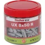 Fischer universalusis kaištis UX 8x50 R su lūpa – 75 vnt. dėžutėje 531026