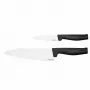 Fiskars Hard Edge 2 dalių daržovių ir šefo peilių rinkinys