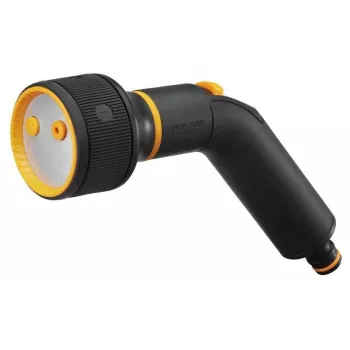 FISKARS daugiafunkcis purškimo pistoletas su 3 purškimo režimais ir SoftGrip™ rankena, juoda/oranžinė
