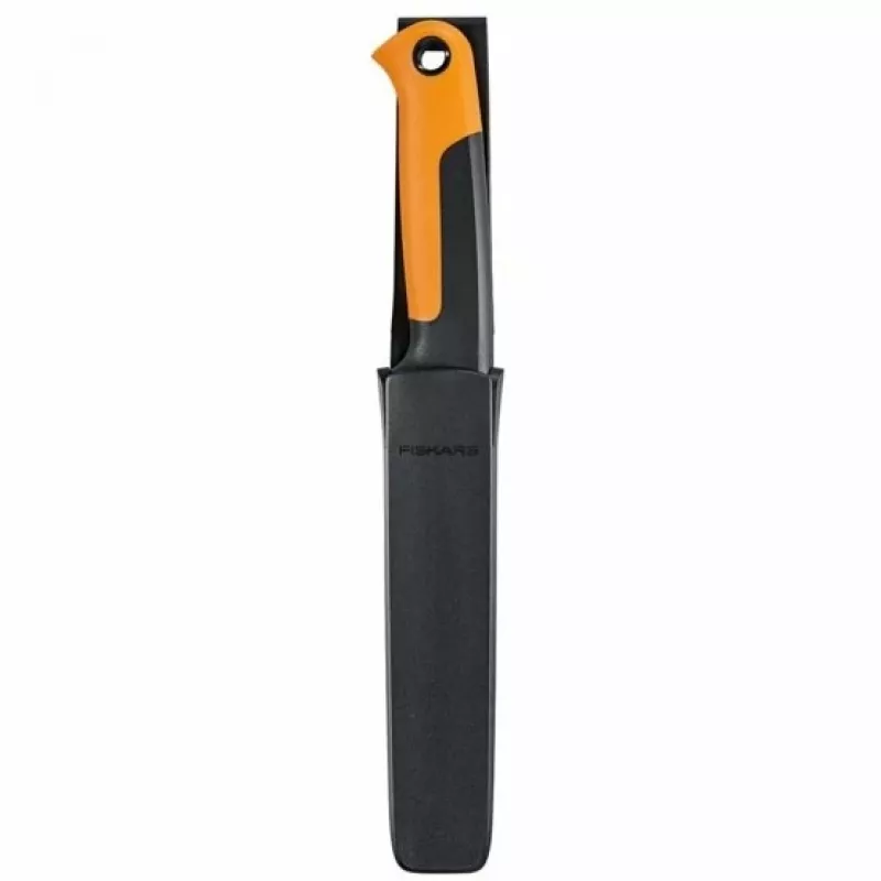 Fiskars X-series K82 Derliaus nuėmimo peilis, nerūdijančio plieno geležtė, SoftGrip rankena, 15 cm, juoda/oranžinė