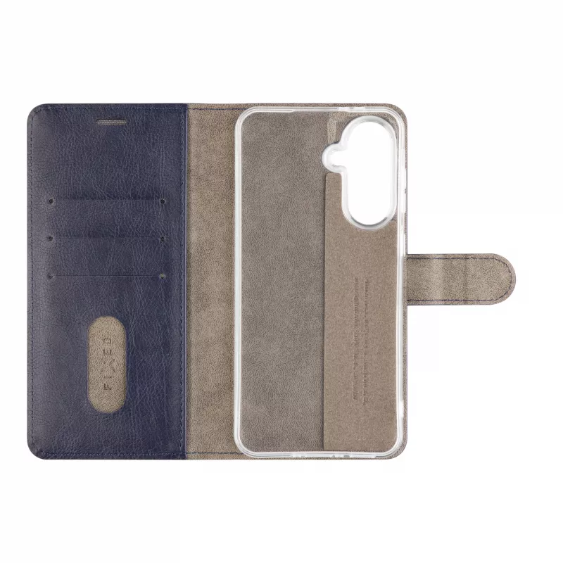 Fixed Opus Book Case, skirtas Samsung Galaxy A37 5G, dirbtinė oda, mėlyna