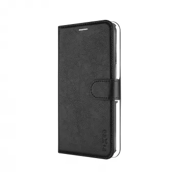Fixed Opus Book Case, skirta Samsung Galaxy A57 5G, dirbtinė oda, juoda