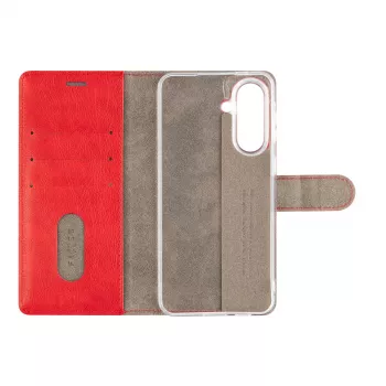 Fixed Opus Book Case, skirtas Samsung Galaxy A57 5G, dirbtinė oda, raudona
