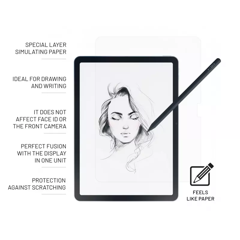 FIXED PaperGlass apsauginis stiklas, skirtas Apple iPad Air 11 colių (2024-2026)