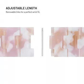 FIXED Resin Strap pro, skirta Apple Watch 38/40/41, Candy Pink