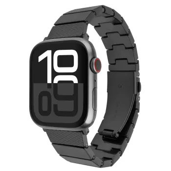 FIXED Resin Strap pro, skirtas Apple Watch 38/40/41, anglies juodos spalvos