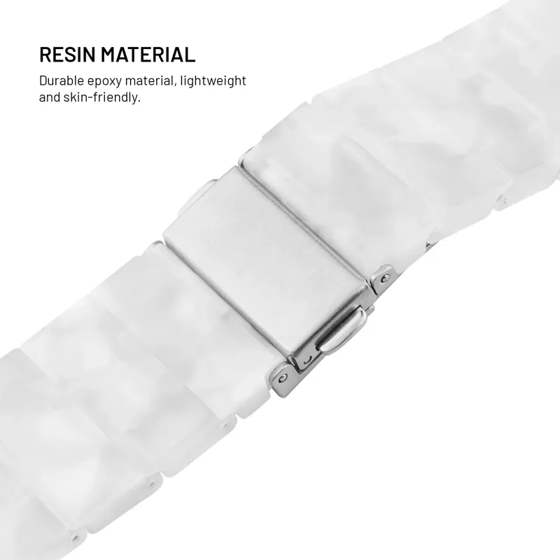 FIXED Resin Strap pro, skirta Apple Watch 38/40/41, Cloud White
