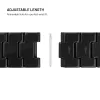 FIXED Resin Strap pro, skirtas Apple Watch 44/45/46/49, anglies juodos spalvos
