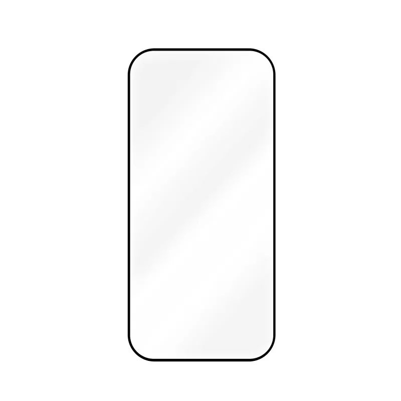 Fiksuotas ekrano apsauginis stiklas, skirtas Samsung Galaxy A37 5G – grūdintas stiklas – juodas – pilnas dangtelis 2.5D
