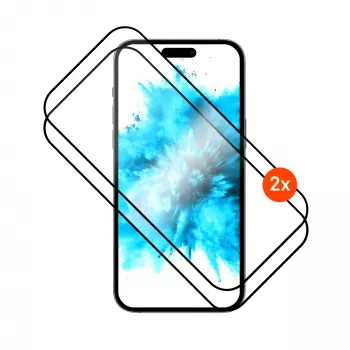 Fiksuotas ekrano apsauginis stiklas, skirtas Samsung Galaxy A37 5G – grūdintas stiklas – juodas – pilnas dangtelis 2.5D
