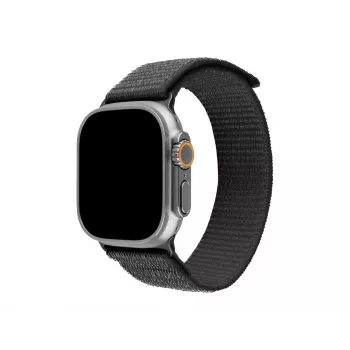 FIXED Sporty Nylon Strap, skirtas Apple Watch Ultra 49mm - tamsiai pilka (160-210 mm)