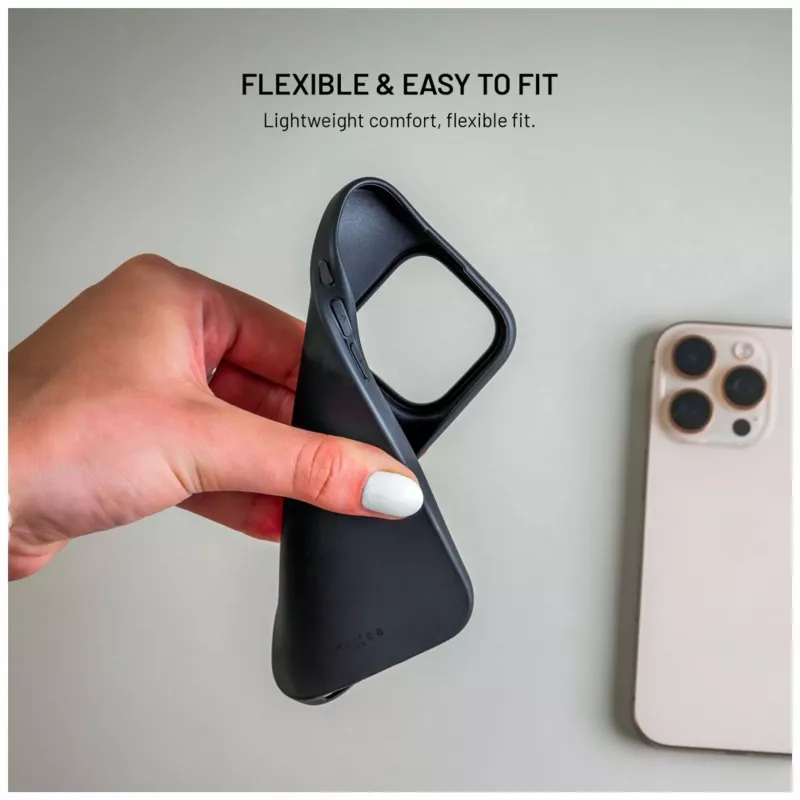 „Fixed Story“ galinis dangtelis, skirtas „Xiaomi Redmi Note 15 Pro+ 5G“, gumuotas, juodas