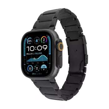FIXED Titanium Strap pro, skirtas Apple Watch 44/45/46/49, juodas