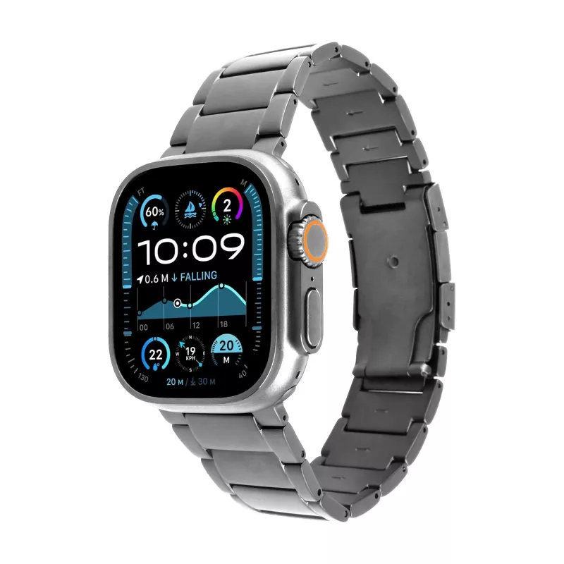 FIXED Titanium Strap pro, skirtas Apple Watch 44/45/46/49, Natural Titan