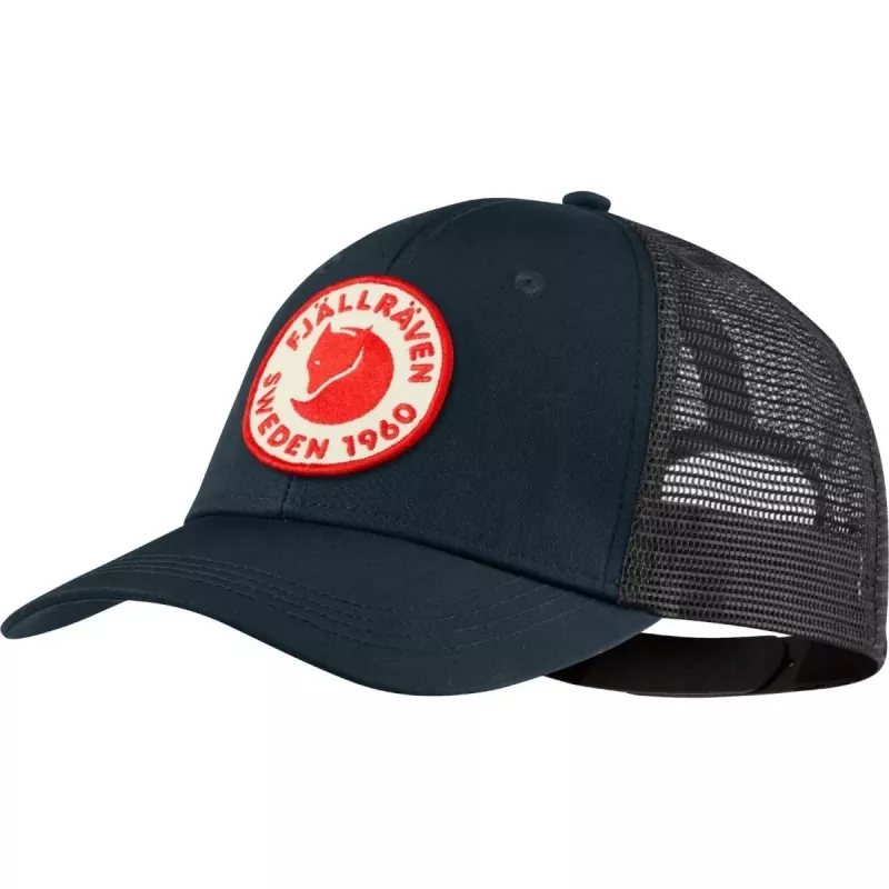 Fjällräven 1960 Logo Långtradarkeps Dark Navy Trucker Cap