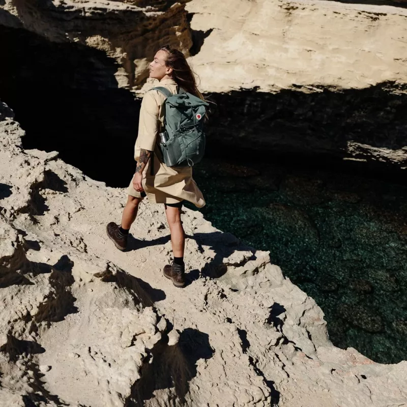 Fjällräven Abisko Hike Foldsack Kuprinė - Patina Green