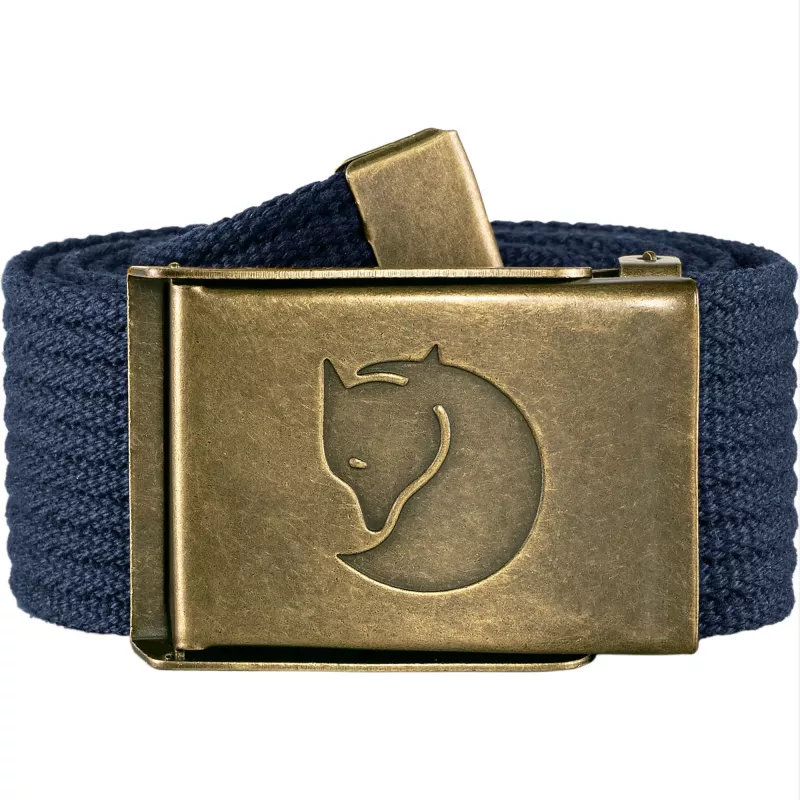 Fjällräven Canvas Brass Belt Dark Navy
