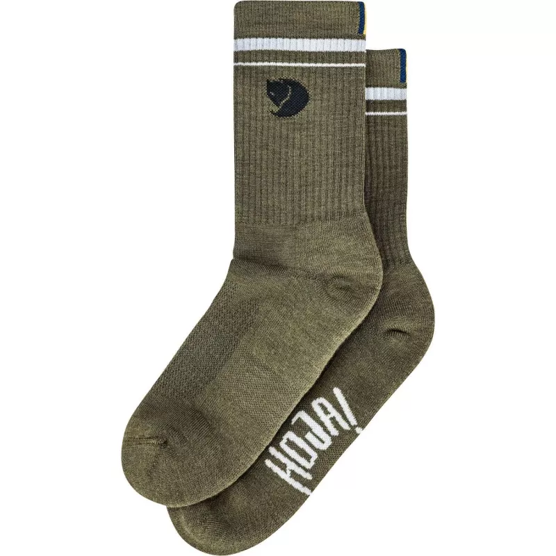 Fjällräven Hoja Green Merino vilnonės kojinės