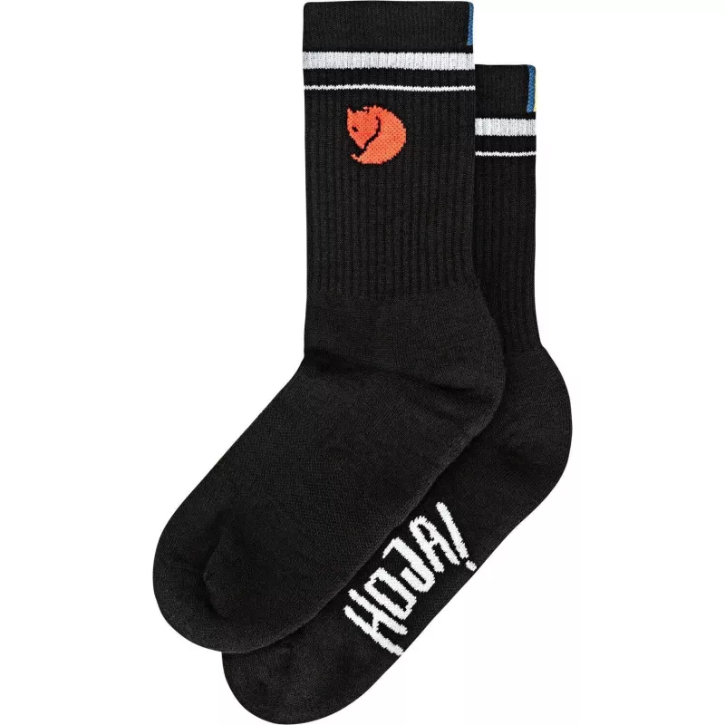 Fjällräven Hoja Merino vilnonės kojinės juodos