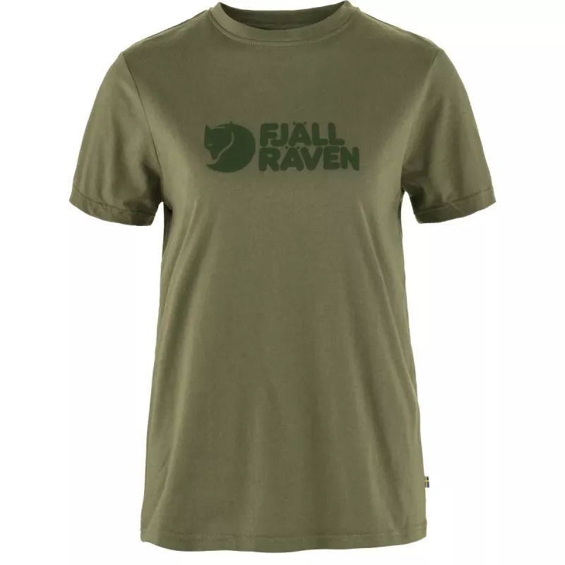 Fjällräven Logo Tee moteriški, žalia, S dydis