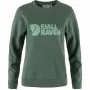 Fjällräven Logo Women's Sweater Deep Patina - Misty Green