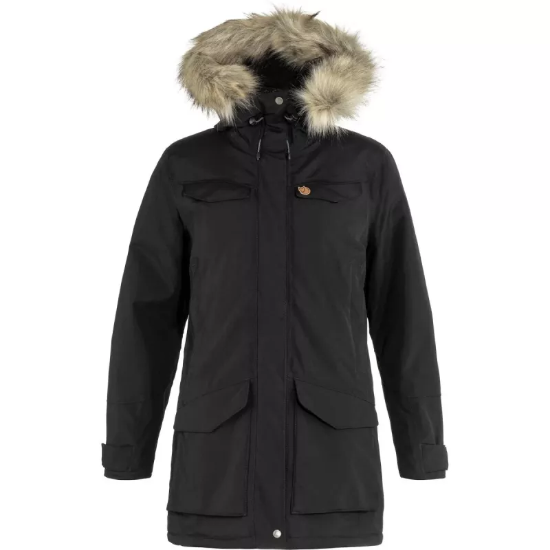 Fjällräven Nuuk Parka moterims - Juoda - Dydis M