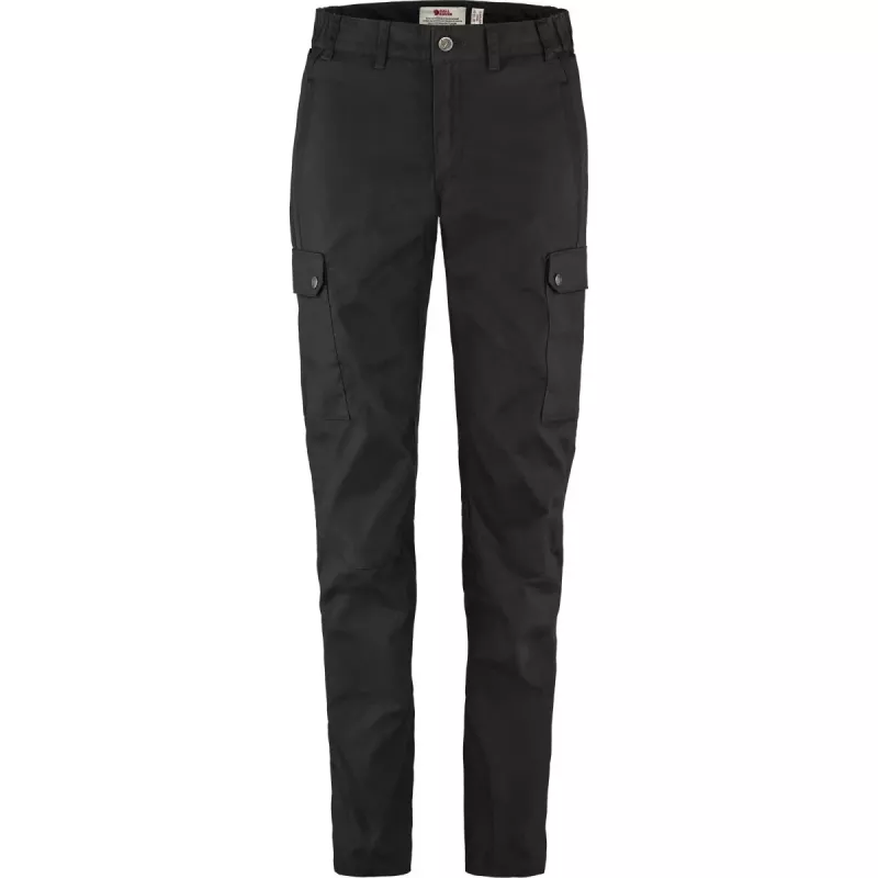 Fjällräven Stina moteriškos kelnės juodos