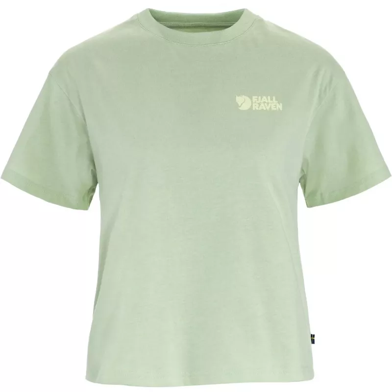 Fjällräven Women's Archive Logo T-Shirt Soft Jade Size L