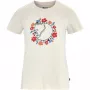 Fjällräven Women's T-Shirt Fjällblomster Fox Chalk White