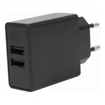 FLEPO NT-USB-103 USB įkroviklis 2 prievadai 100-240V AC į 5V DC 3A 15W Baltas