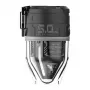 Flextail Max Pump 3 nešiojamas oro siurblys (juodas) – 300 L/min, 500 liumenų LED, IPX4, USB-C